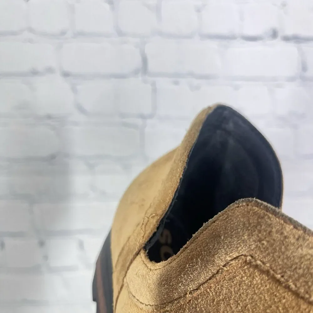 Sorel Ankle Booties Women Size 10 Lolla Brown Suede Leather Waterproof Cut Out - Picture 8 of 13